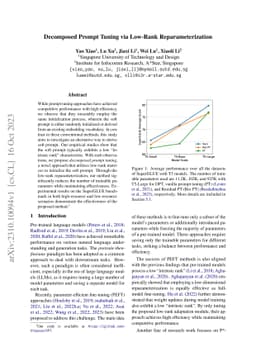 Decomposed Prompt Tuning via Low-Rank Reparameterization