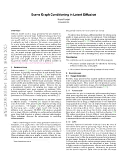 Scene Graph Conditioning in Latent Diffusion