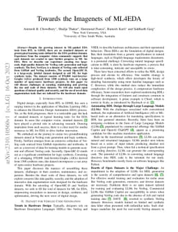 Towards the Imagenets of ML4EDA