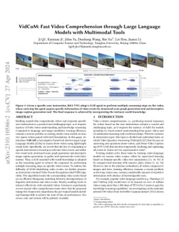 VidCoM: Fast Video Comprehension through Large Language Models with
  Multimodal Tools