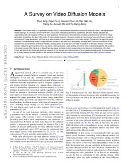 A Survey on Video Diffusion Models