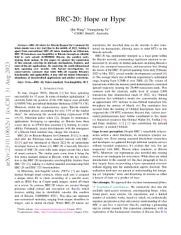 BRC-20: Hope or Hype