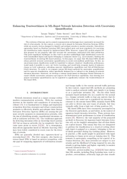 Enhancing Trustworthiness in ML-Based Network Intrusion Detection with
  Uncertainty Quantification