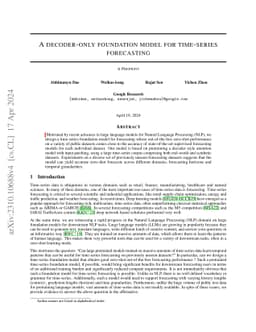 A decoder-only foundation model for time-series forecasting