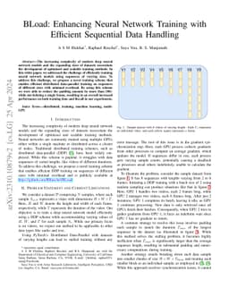 BLoad: Enhancing Neural Network Training with Efficient Sequential Data
  Handling