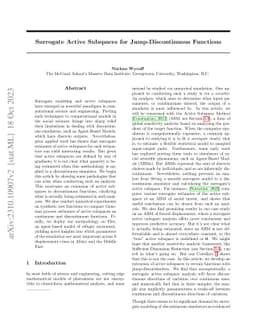 Surrogate Active Subspaces for Jump-Discontinuous Functions