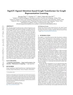 SignGT: Signed Attention-based Graph Transformer for Graph
  Representation Learning