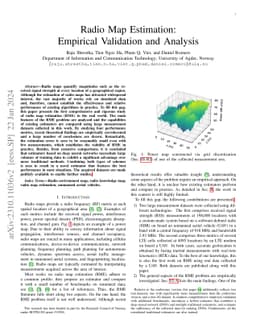 Radio Map Estimation: Empirical Validation and Analysis