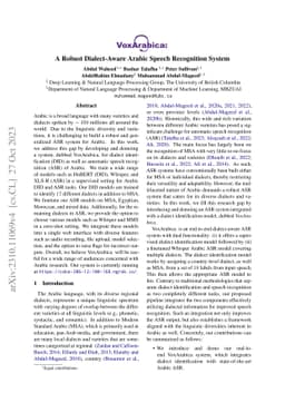 VoxArabica: A Robust Dialect-Aware Arabic Speech Recognition System