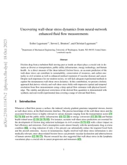 Uncovering wall-shear stress dynamics from neural-network enhanced fluid
  flow measurements