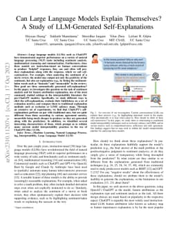 Can Large Language Models Explain Themselves? A Study of LLM-Generated
  Self-Explanations