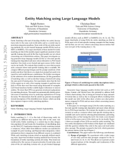 Entity Matching using Large Language Models