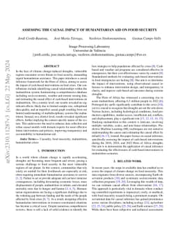 Assessing the Causal Impact of Humanitarian Aid on Food Security