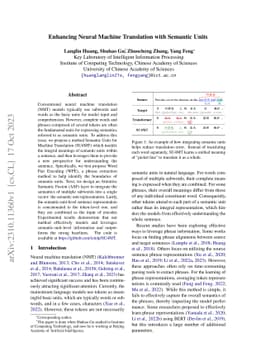 Enhancing Neural Machine Translation with Semantic Units