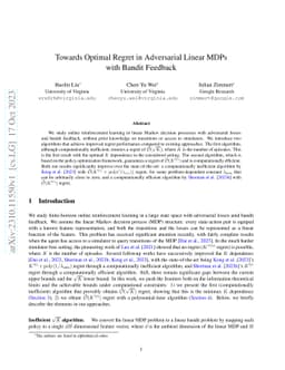 Towards Optimal Regret in Adversarial Linear MDPs with Bandit Feedback