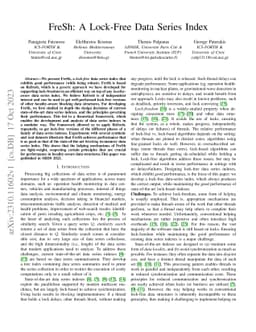 FreSh: A Lock-Free Data Series Index