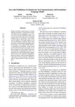 Zero-shot Faithfulness Evaluation for Text Summarization with Foundation
  Language Model