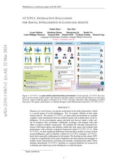 SOTOPIA: Interactive Evaluation for Social Intelligence in Language
  Agents