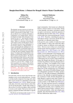 BanglaAbuseMeme: A Dataset for Bengali Abusive Meme Classification