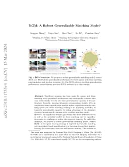 RGM: A Robust Generalizable Matching Model