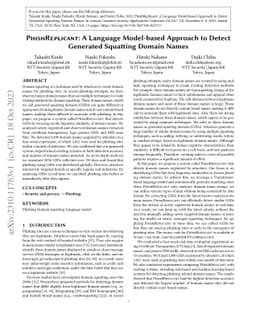 PhishReplicant: A Language Model-based Approach to Detect Generated
  Squatting Domain Names