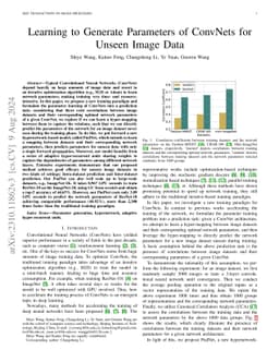 Learning to Generate Parameters of ConvNets for Unseen Image Data
