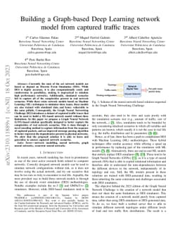 Building a Graph-based Deep Learning network model from captured traffic
  traces