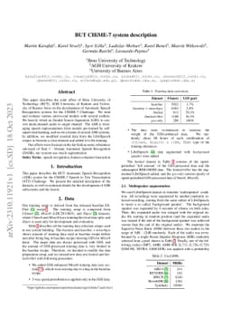 BUT CHiME-7 system description