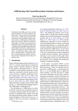 AMR Parsing with Causal Hierarchical Attention and Pointers