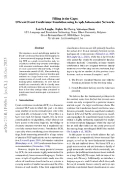 Filling in the Gaps: Efficient Event Coreference Resolution using Graph
  Autoencoder Networks