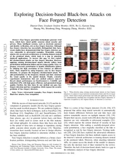Exploring Decision-based Black-box Attacks on Face Forgery Detection