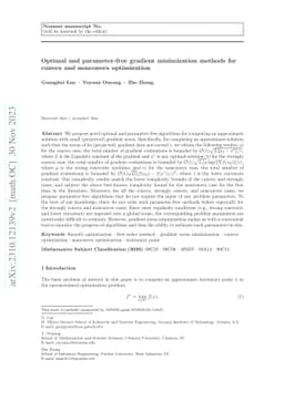 Optimal and parameter-free gradient minimization methods for convex and
  nonconvex optimization