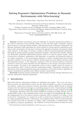 Solving Expensive Optimization Problems in Dynamic Environments with
  Meta-learning