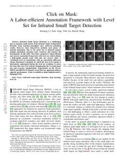 Click on Mask: A Labor-efficient Annotation Framework with Level Set for
  Infrared Small Target Detection