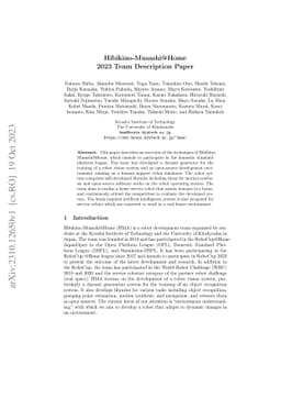 Hibikino-Musashi@Home 2023 Team Description Paper