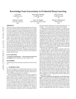 Knowledge from Uncertainty in Evidential Deep Learning
