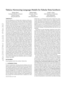TabuLa: Harnessing Language Models for Tabular Data Synthesis