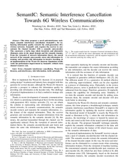 SemantIC: Semantic Interference Cancellation Towards 6G Wireless
  Communications