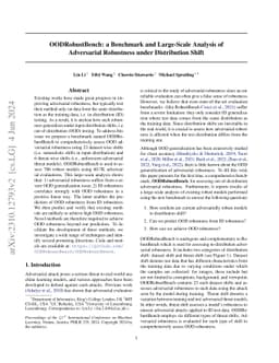 OODRobustBench: a Benchmark and Large-Scale Analysis of Adversarial
  Robustness under Distribution Shift