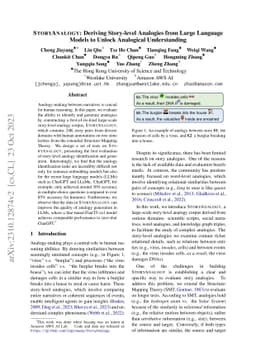 StoryAnalogy: Deriving Story-level Analogies from Large Language Models
  to Unlock Analogical Understanding