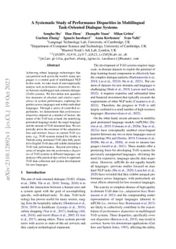 A Systematic Study of Performance Disparities in Multilingual
  Task-Oriented Dialogue Systems