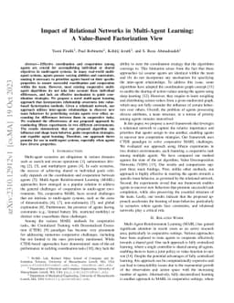 Impact of Relational Networks in Multi-Agent Learning: A Value-Based
  Factorization View
