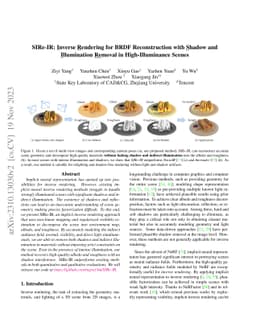 SIRe-IR: Inverse Rendering for BRDF Reconstruction with Shadow and
  Illumination Removal in High-Illuminance Scenes
