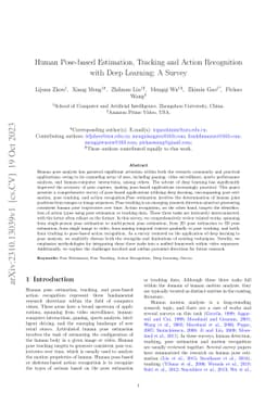 Human Pose-based Estimation, Tracking and Action Recognition with Deep
  Learning: A Survey