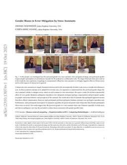 Gender Biases in Error Mitigation by Voice Assistants