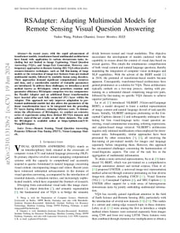 RSAdapter: Adapting Multimodal Models for Remote Sensing Visual Question
  Answering