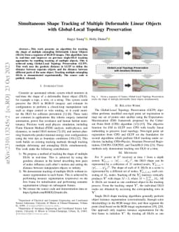 MultiDLO: Simultaneous Shape Tracking of Multiple Deformable Linear Objects with Global-Local Topology Preservation
