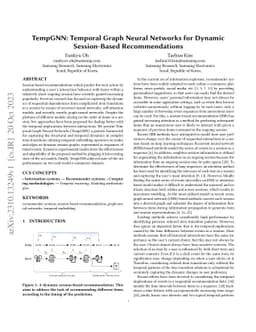 TempGNN: Temporal Graph Neural Networks for Dynamic Session-Based
  Recommendations