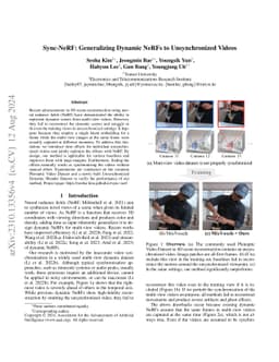 Sync-NeRF: Generalizing Dynamic NeRFs to Unsynchronized Videos