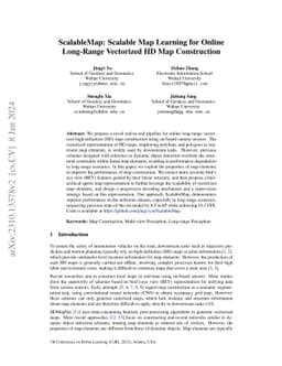 ScalableMap: Scalable Map Learning for Online Long-Range Vectorized HD
  Map Construction